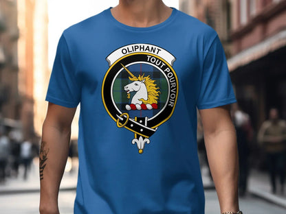Oliphant Tout Pourvoir Crest Logo Design T-shirt Product