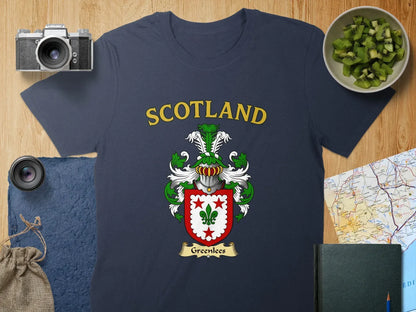 Scotland Greenlees Crest Design T-shirt product type