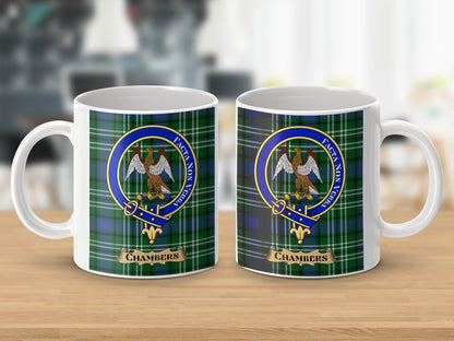 Chambers Scottish Clan Crest Tartan Design Mug - Living Stone Gifts