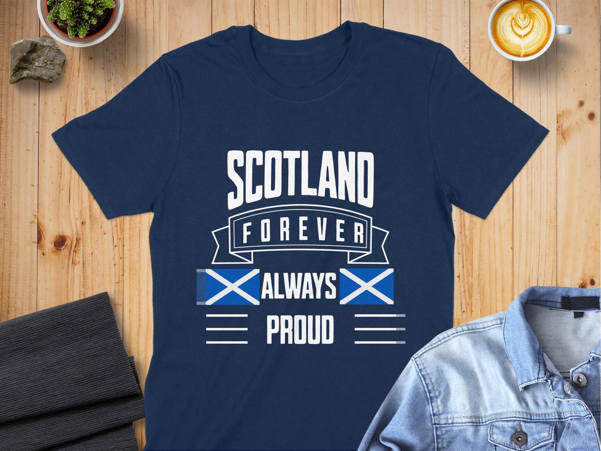 Scotland Forever Always Proud Graphic T-Shirt - Living Stone Gifts