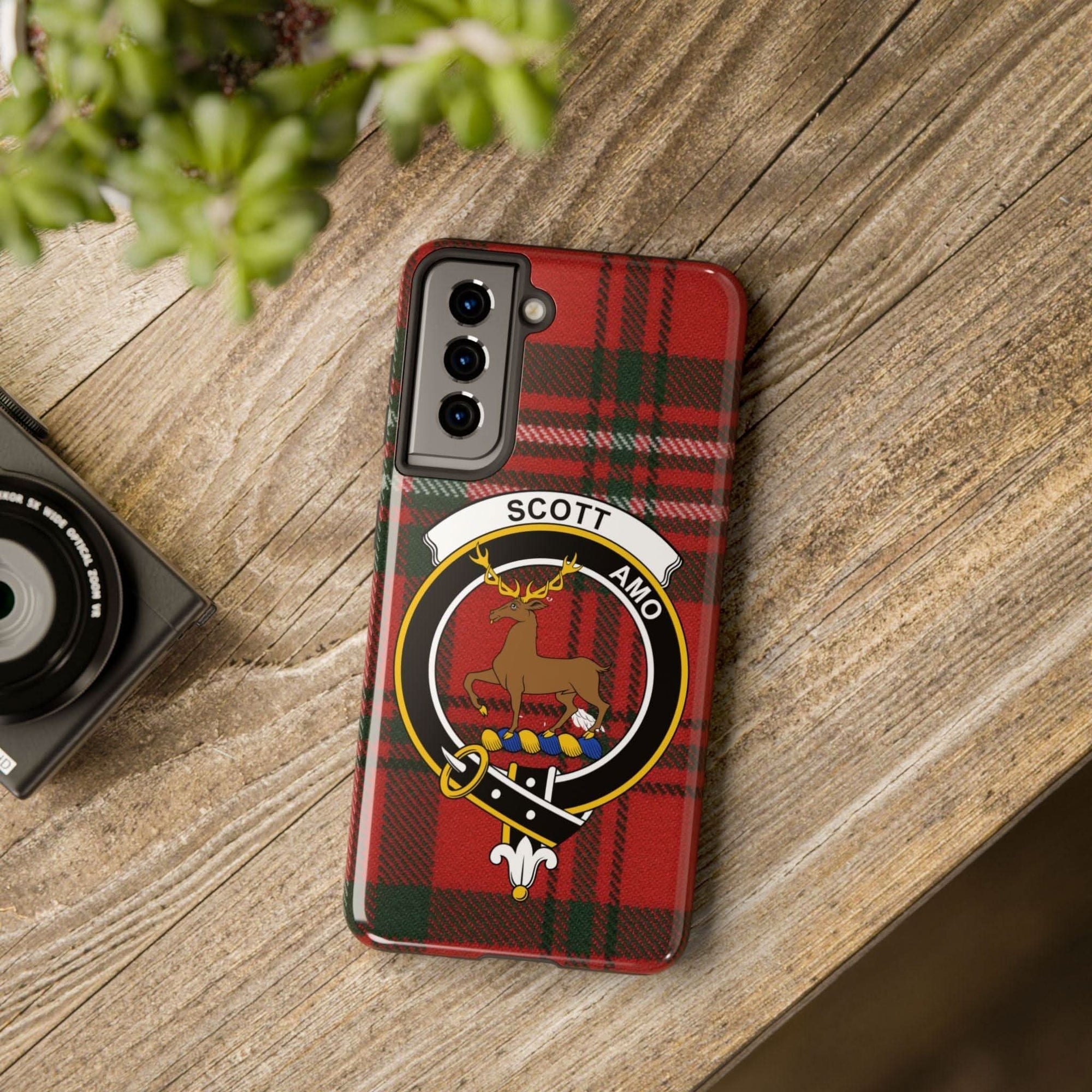 Scott Amo Clan Tartan Plaid Cell Phone Case - Celtic Ancestry Gifts