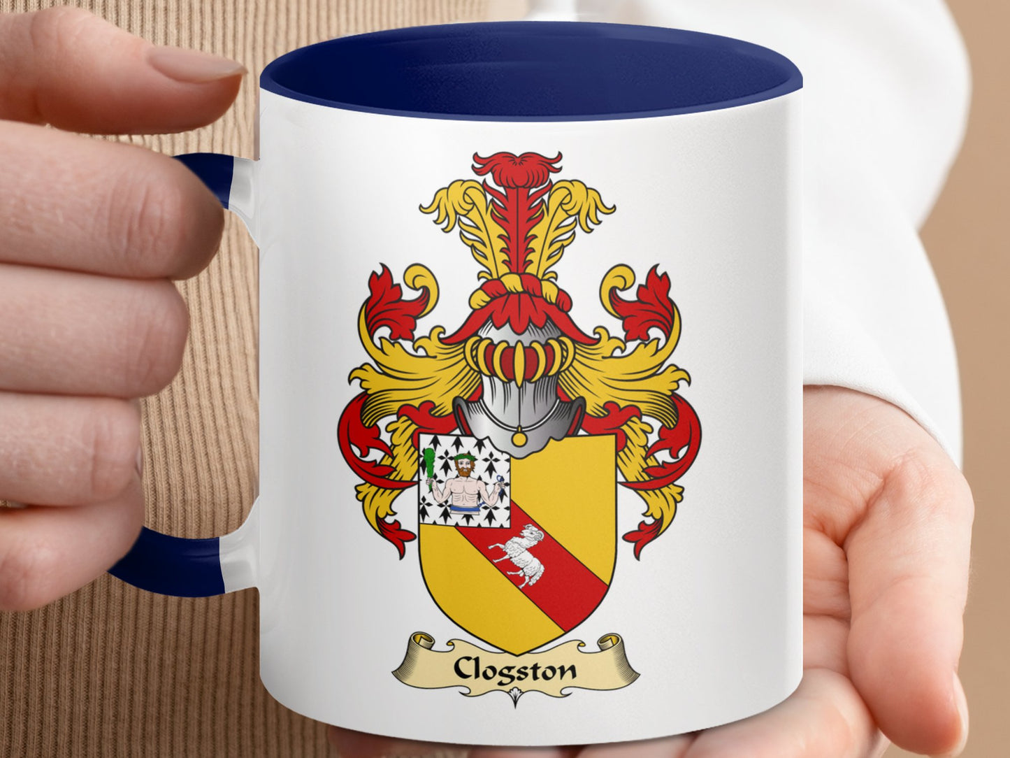 Clogston Scottish Clan Coat of Arms Coffee Mug - Living Stone Gifts