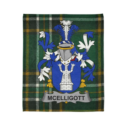 Mcelligott Family Crest Tartan Blanket product