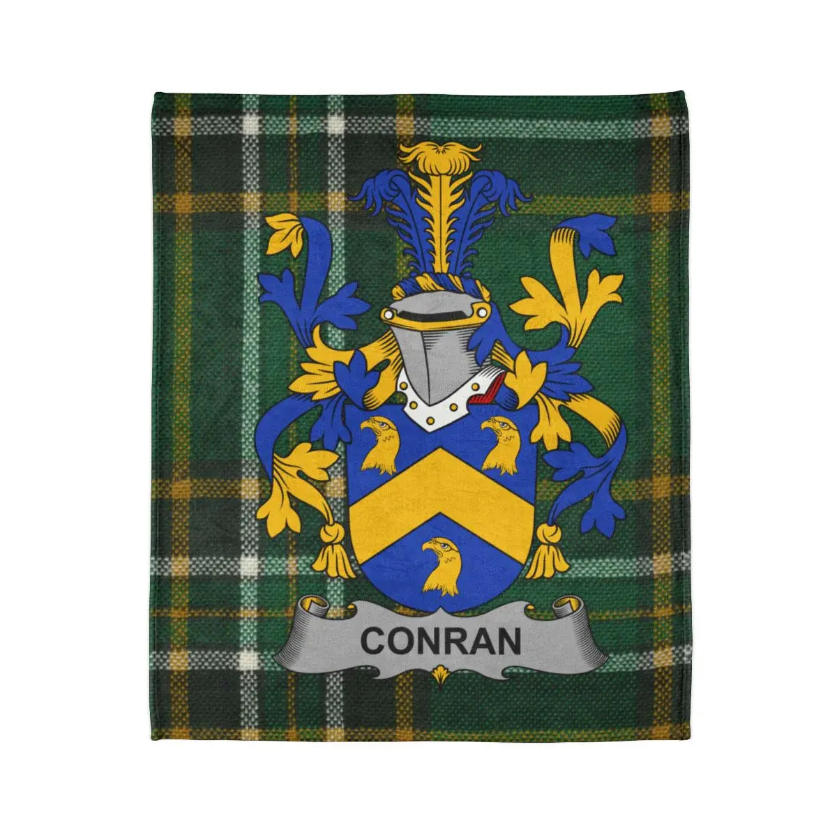 Conran Family Crest Printed Tartan Blanket product