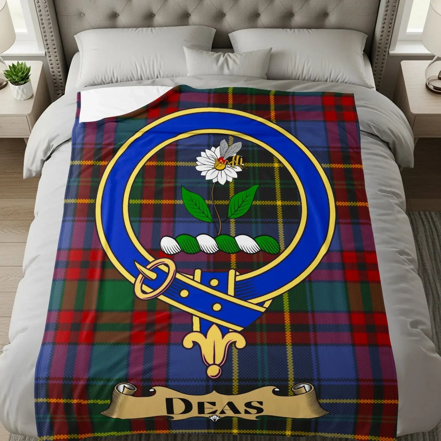 Deas Family Crest Tartan Plaid Blanket product