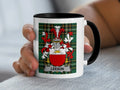 Leeson Irish family crest black accent mug