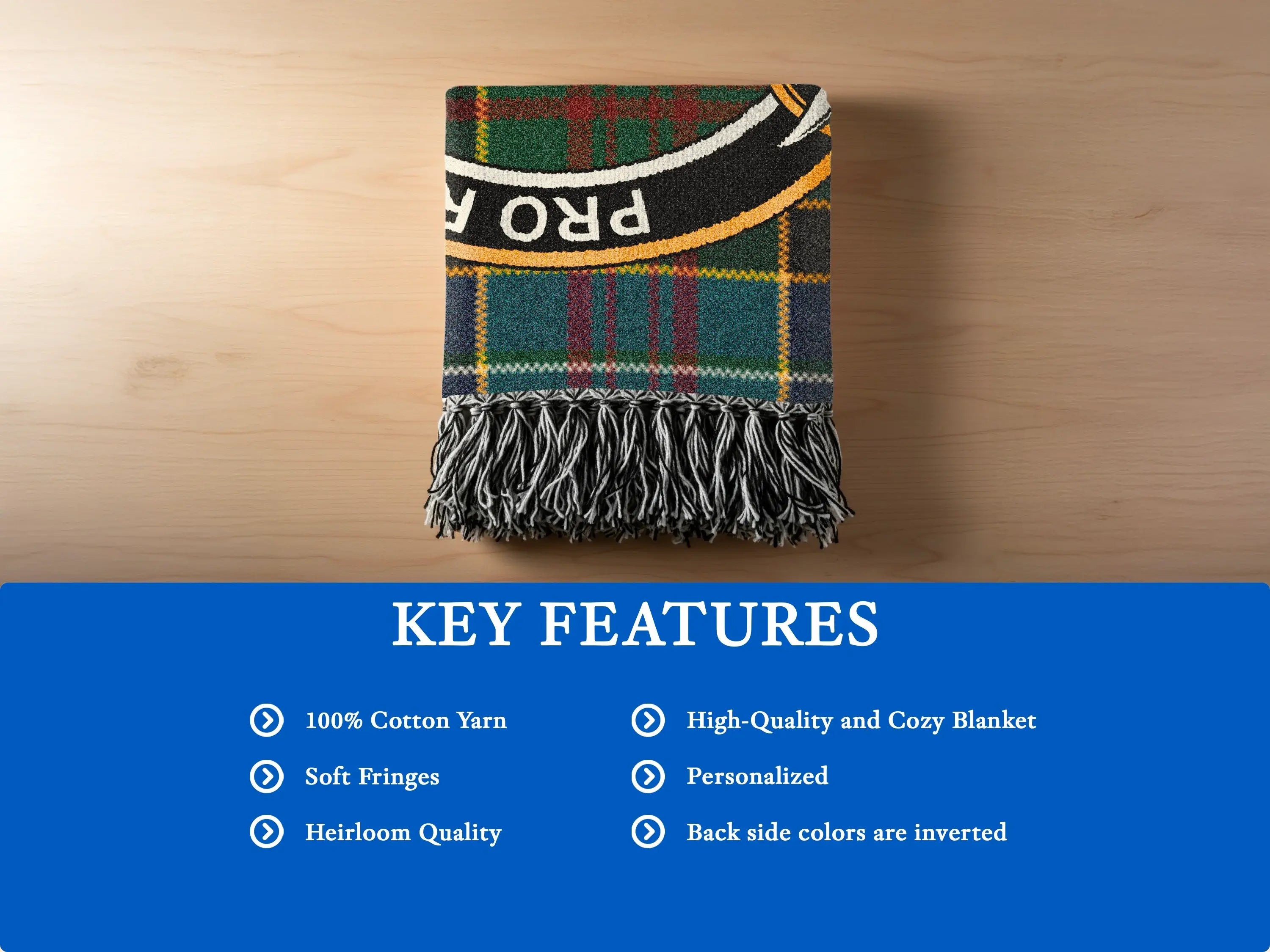 Personalized High-Quality Cozy Blanket Soft Fringes