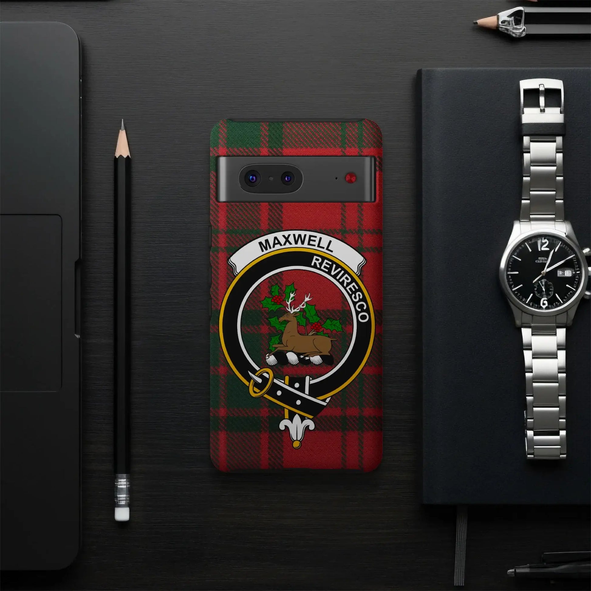 Maxwell Reviresco Tartan Phone Case Scottish Clan Design