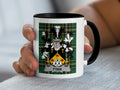 Fyan Irish heritage mug with black handle and family crest