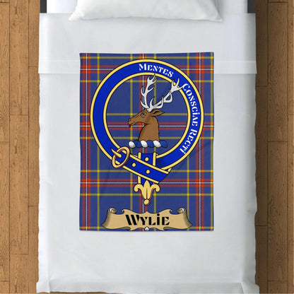 Scottish Clan Wylie Tartan Throw Blanket - Living Stone Gifts