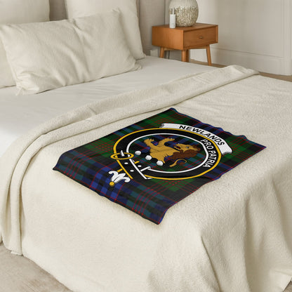 Scottish Clan Newlands Tartan Throw Blanket - Living Stone Gifts