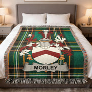 Morley Irish Woven Blanket | Family Crest Tartan Throw