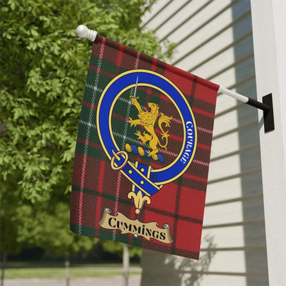 Courage Cummings Tartan Pattern Hanging Flag product type