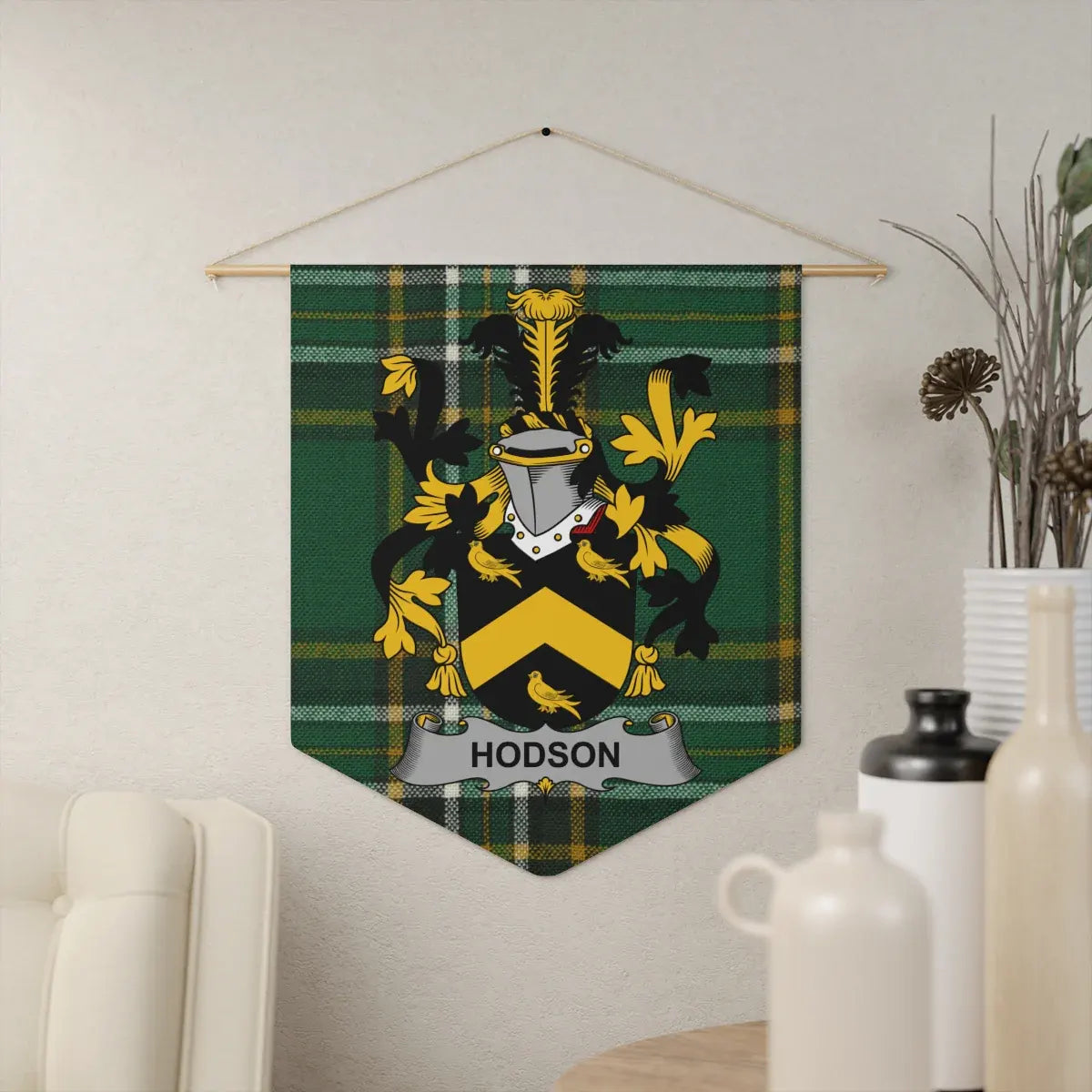 Personalized Family Crest Wall Banner decor product