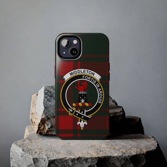 Middleton Clan Crest Tartan Cell Phone Case - Celtic Ancestry Gifts