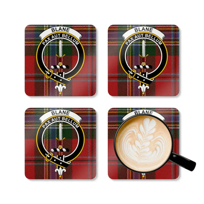 Clan Blane Pax Aut Bellum Tartan Coaster Set product type