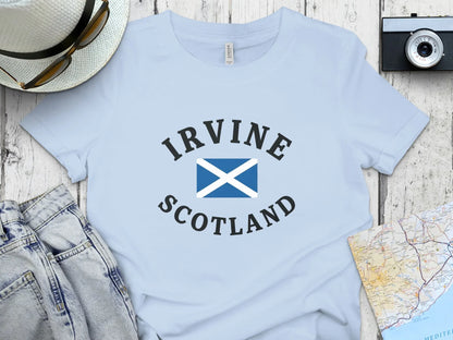 Irvine Scotland Flag Highlander T-Shirt product type