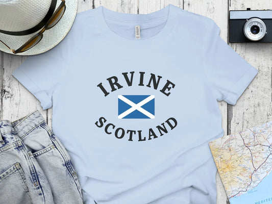 Irvine Scotland Flag Highlander T-Shirt product type