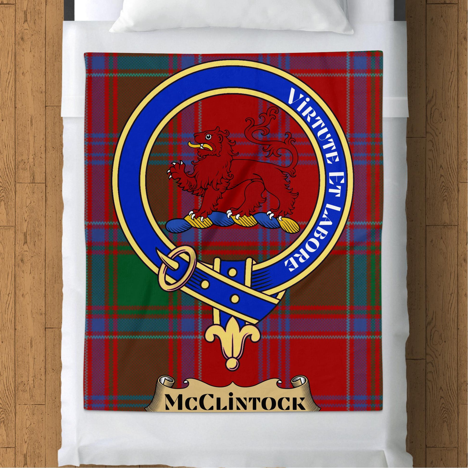 Scottish Clan McClintock Tartan Throw Blanket - Living Stone Gifts