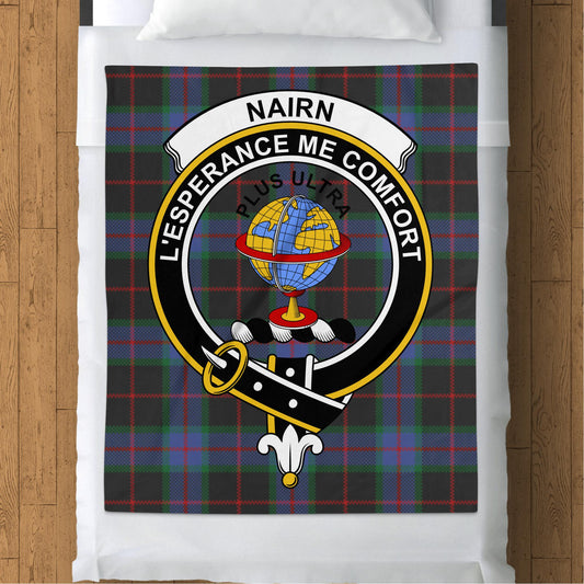 Scottish Clan Nairn Tartan Throw Blanket - Living Stone Gifts