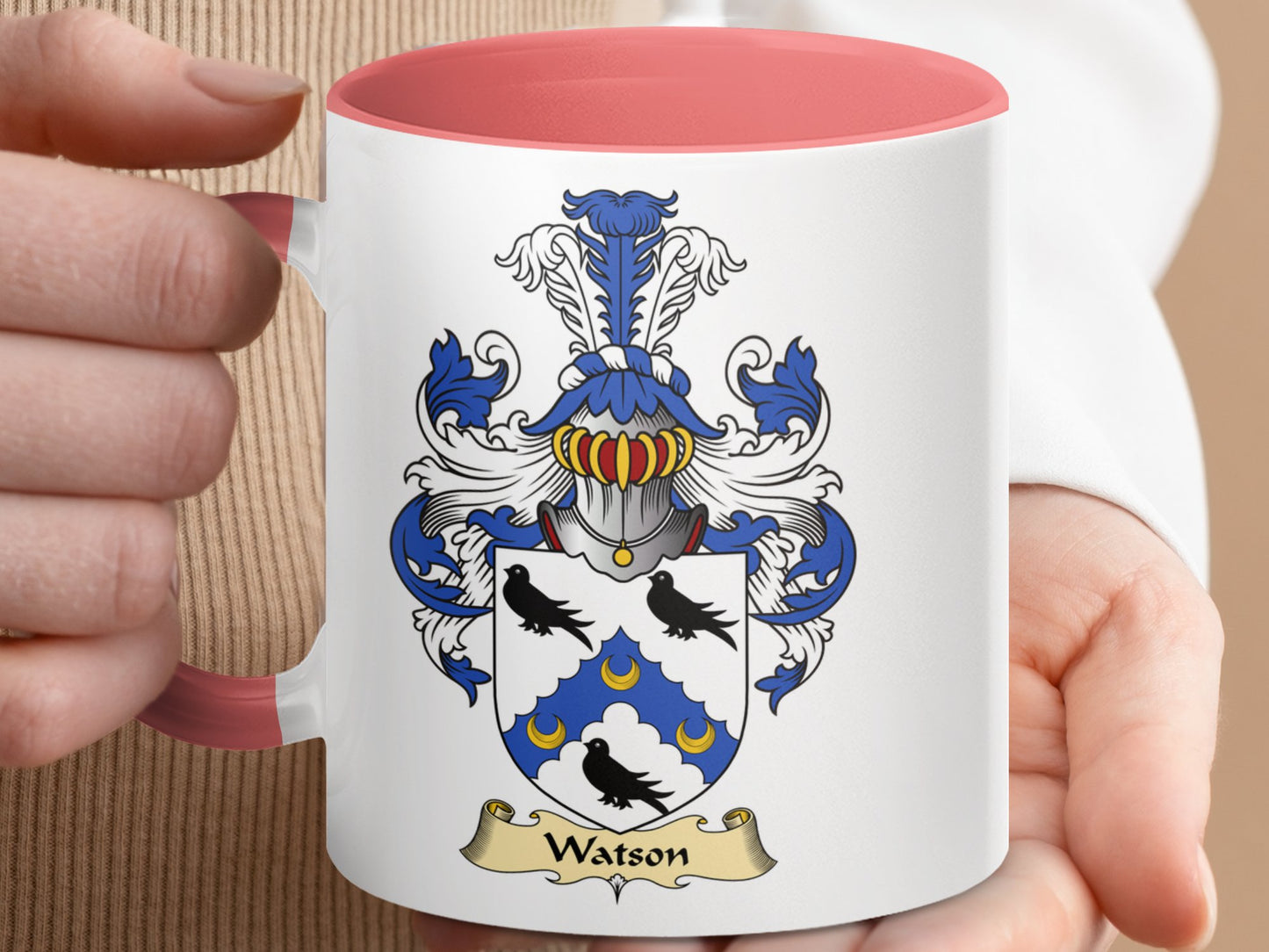 Clan Watson Scottish Coat of Arms Mug - Living Stone Gifts