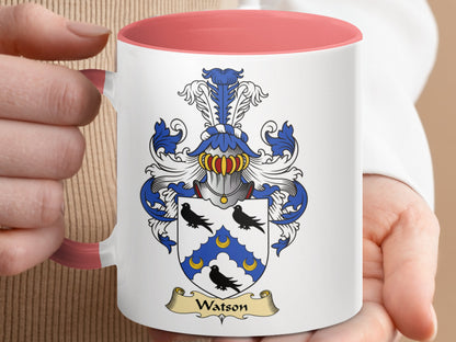 Clan Watson Scottish Coat of Arms Mug - Living Stone Gifts