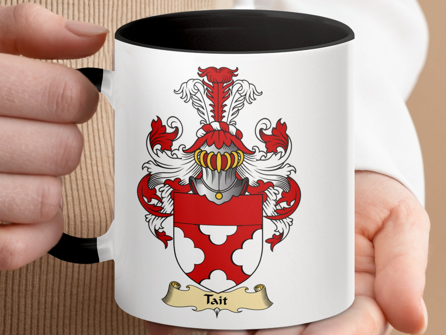 Clan Tait Scottish Coat of Arms Mug - Living Stone Gifts