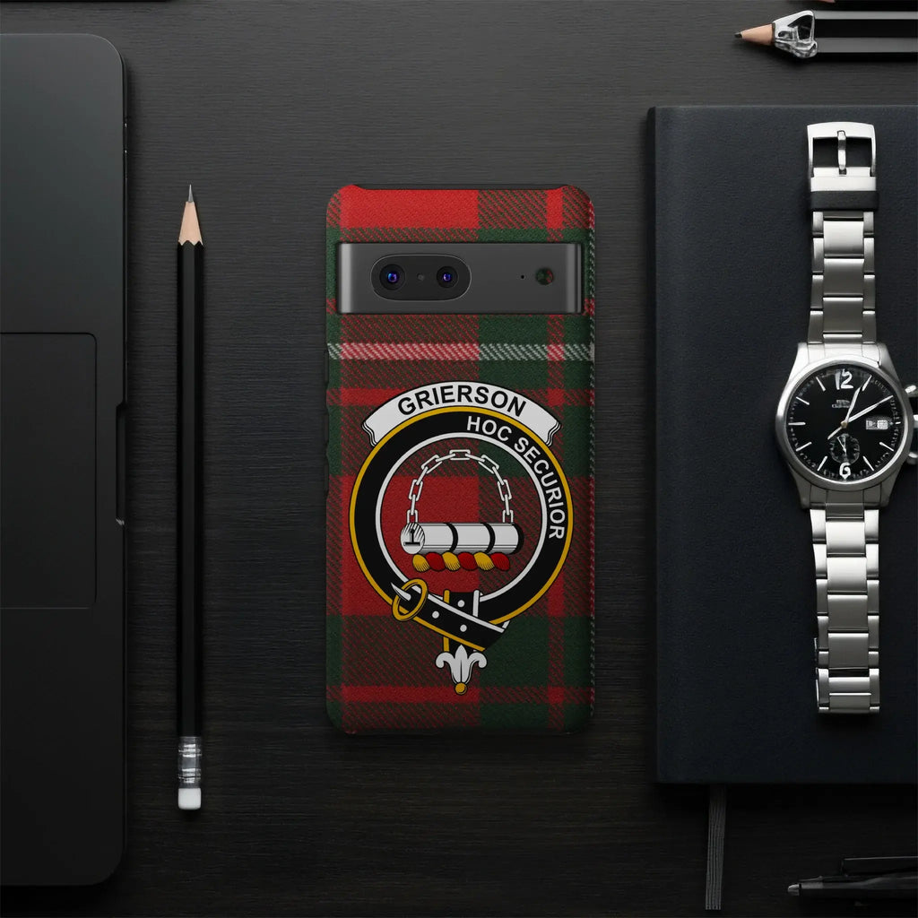 Grierson Hoc Secundor Tartan Phone Case