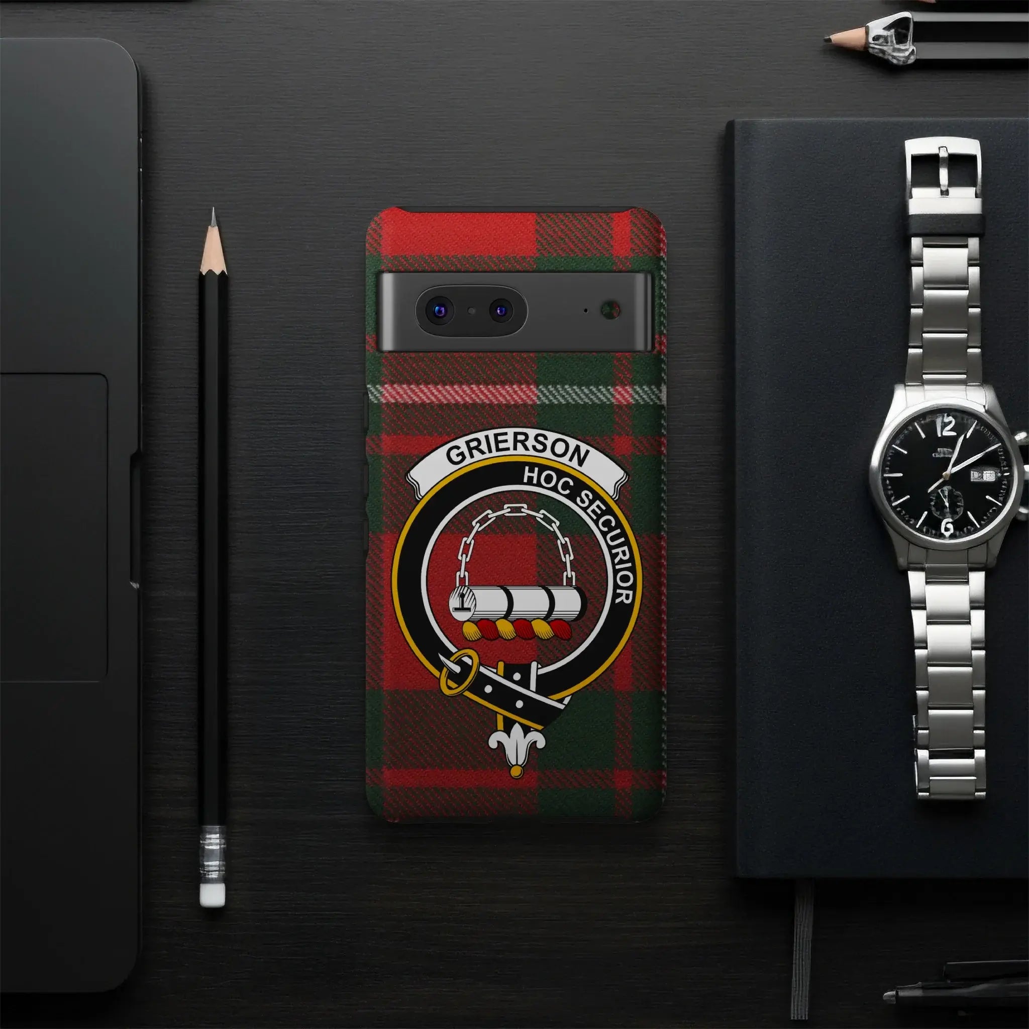 Grierson Hoc Secundor Tartan Phone Case