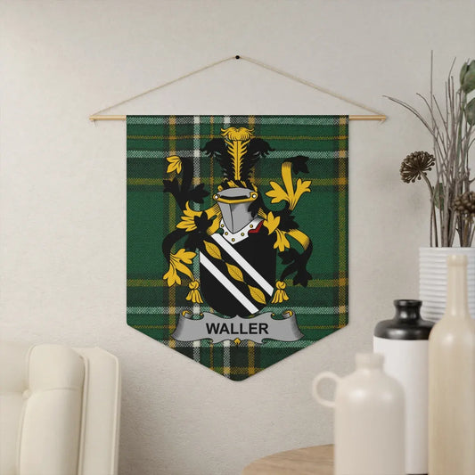 Waller Family Crest Emblem Wall Hanging product type