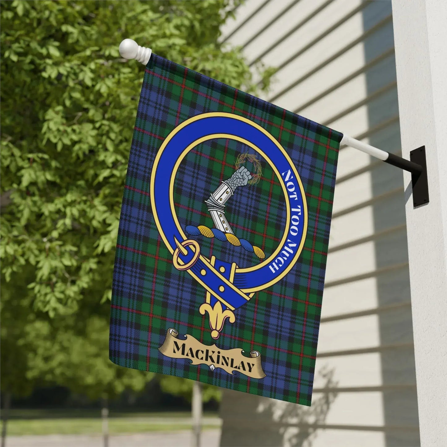 Mackinlay Crest Tartan Garden Flag product