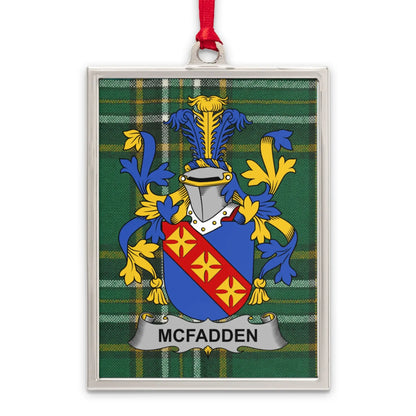 McFadden Family Crest Plaid Background Rectangular Product