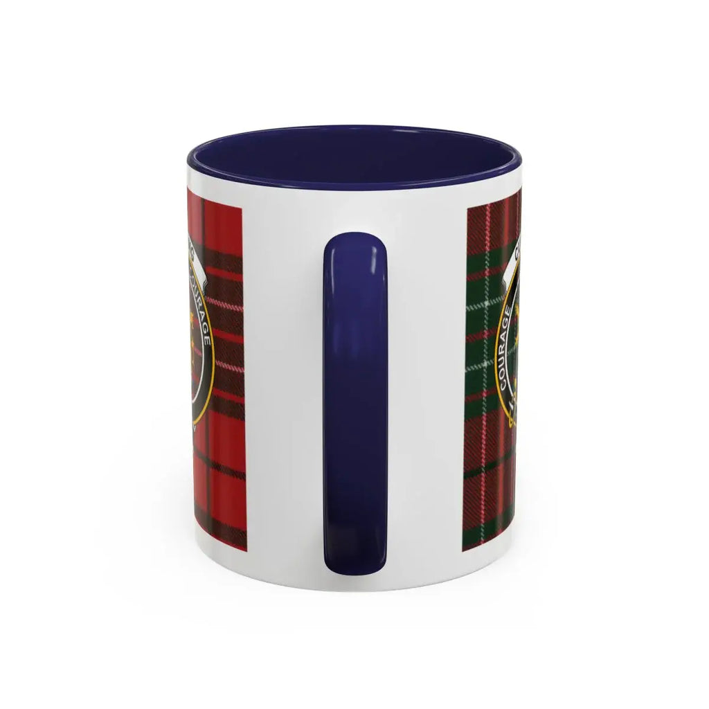 Clan Crest Personalized Tartan Accent Coffee Mug
