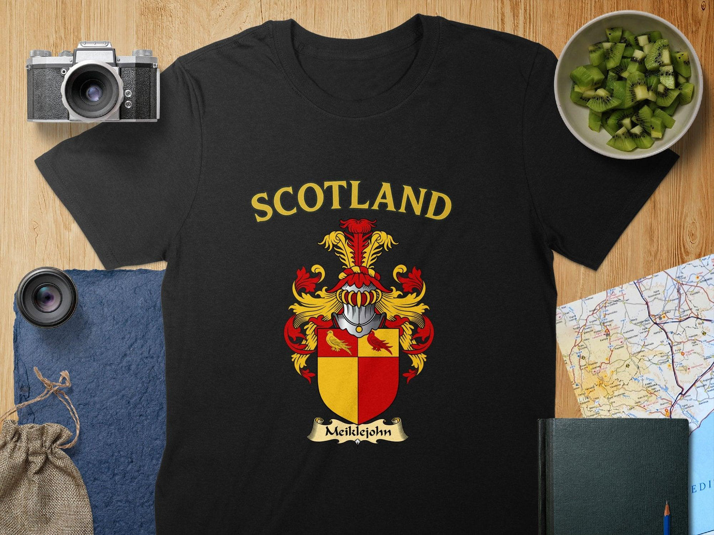 Meiklejohn Clan Family Crest Scotland T-Shirts - Celtic Ancestry Gifts
