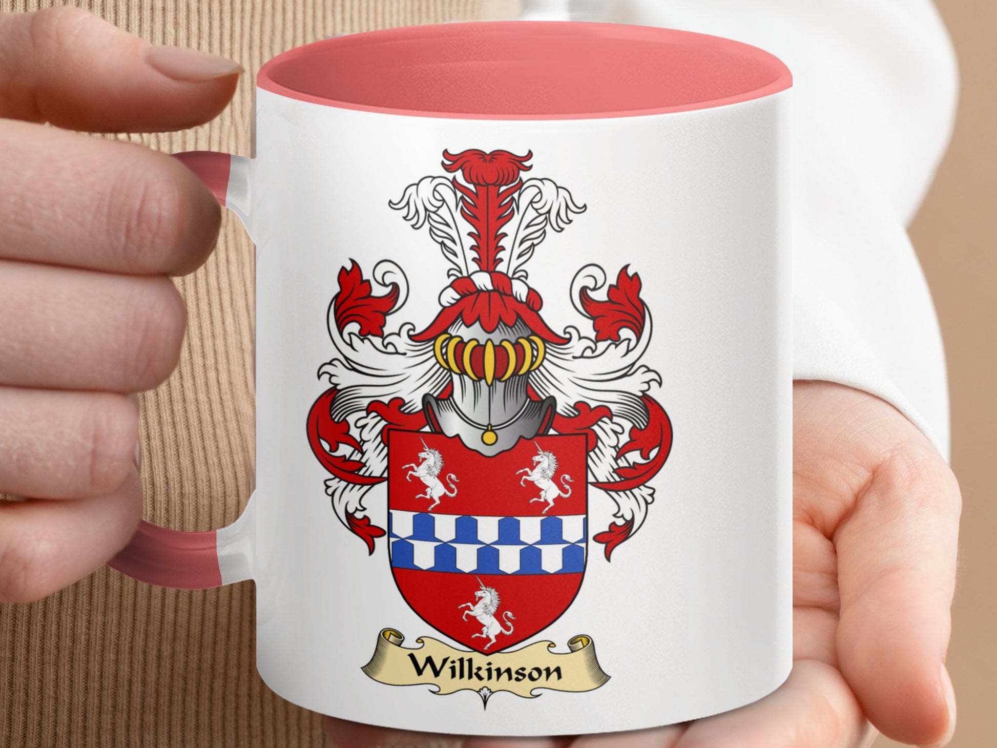 Clan Wilkinson Scottish Coat of Arms Mug - Living Stone Gifts