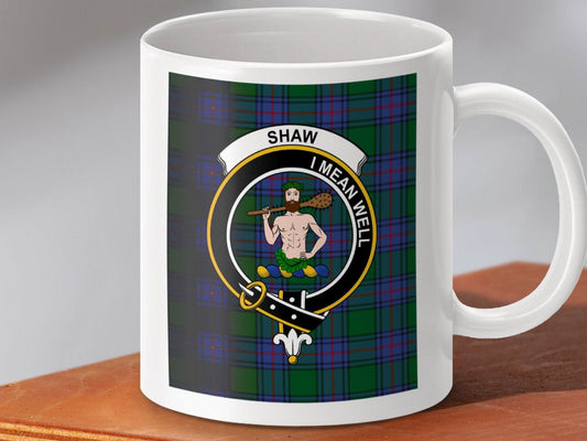Shaw I Mean Well Tartan Design Mug product