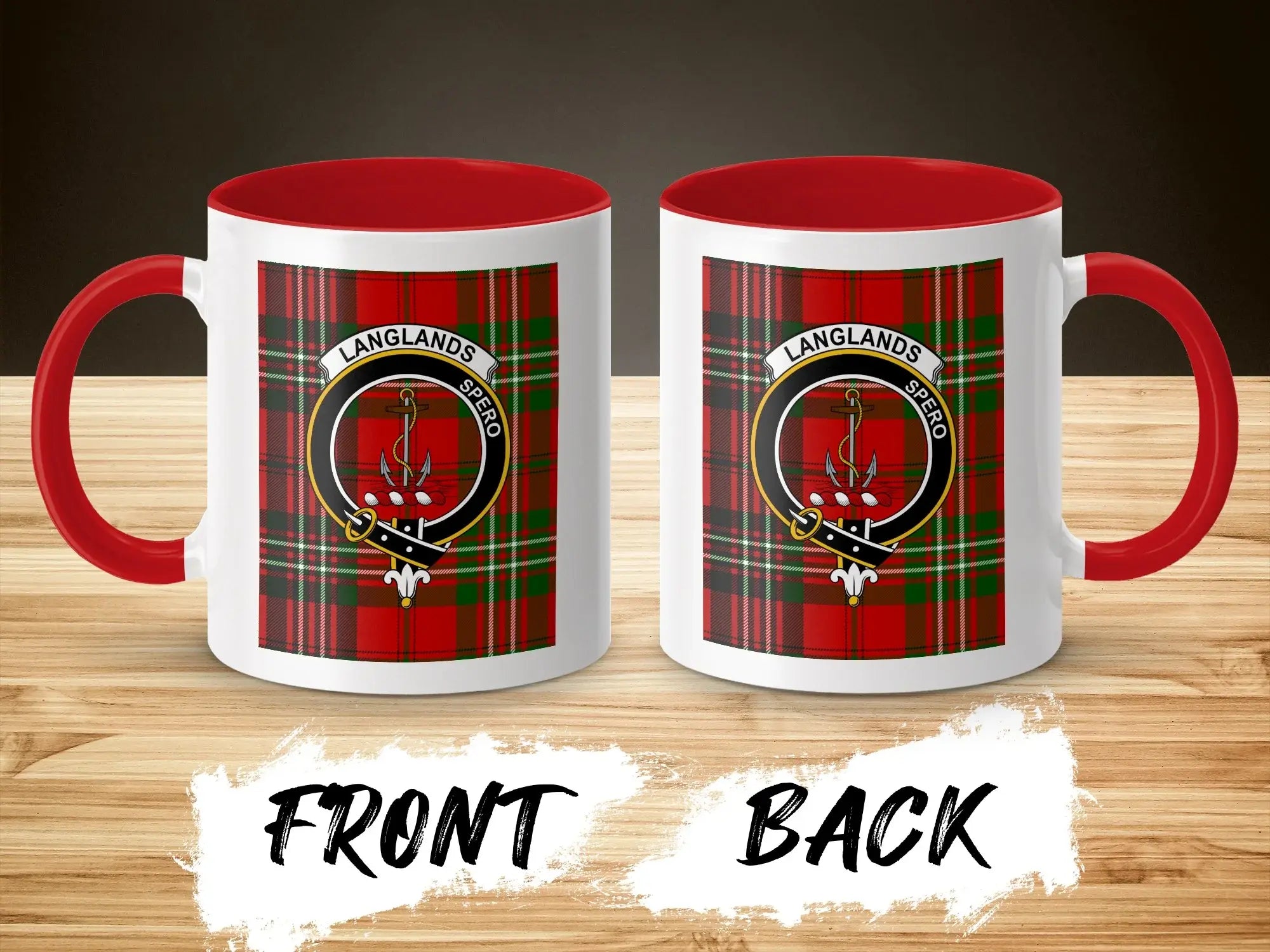 Langlands Spero Emblem Tartan Mug Unique Gift Item
