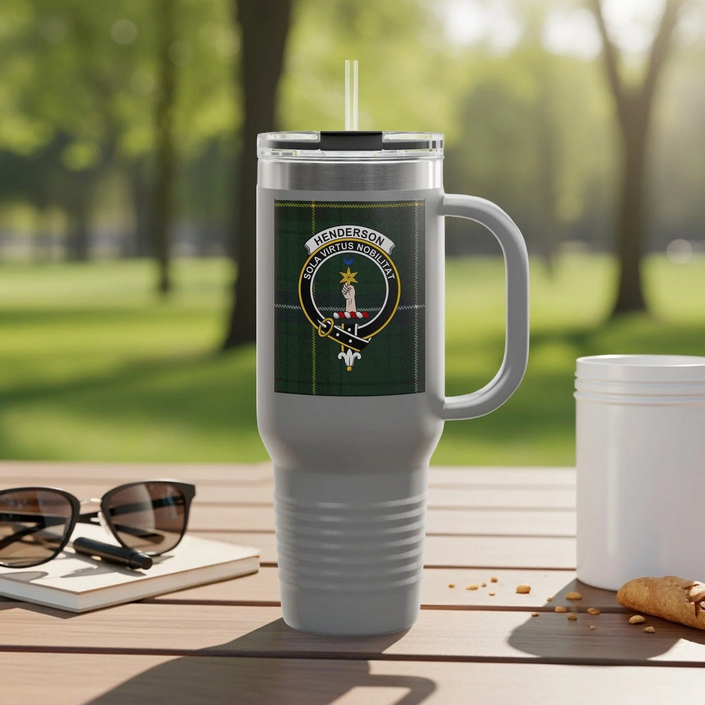 Henderson Clan Tartan Shield Insulated Tumbler product