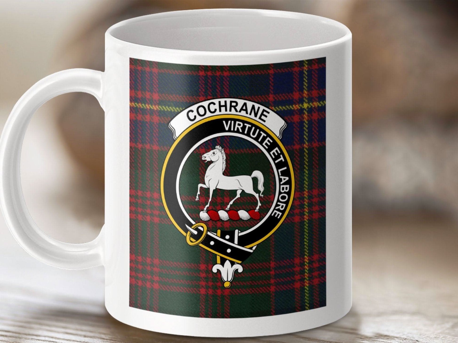 Cochrane Virtute Et Labore Scottish Clan Mug product