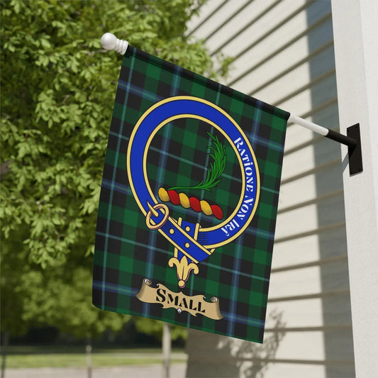 Clan Crest Outdoor Flag With Tartan Design product type