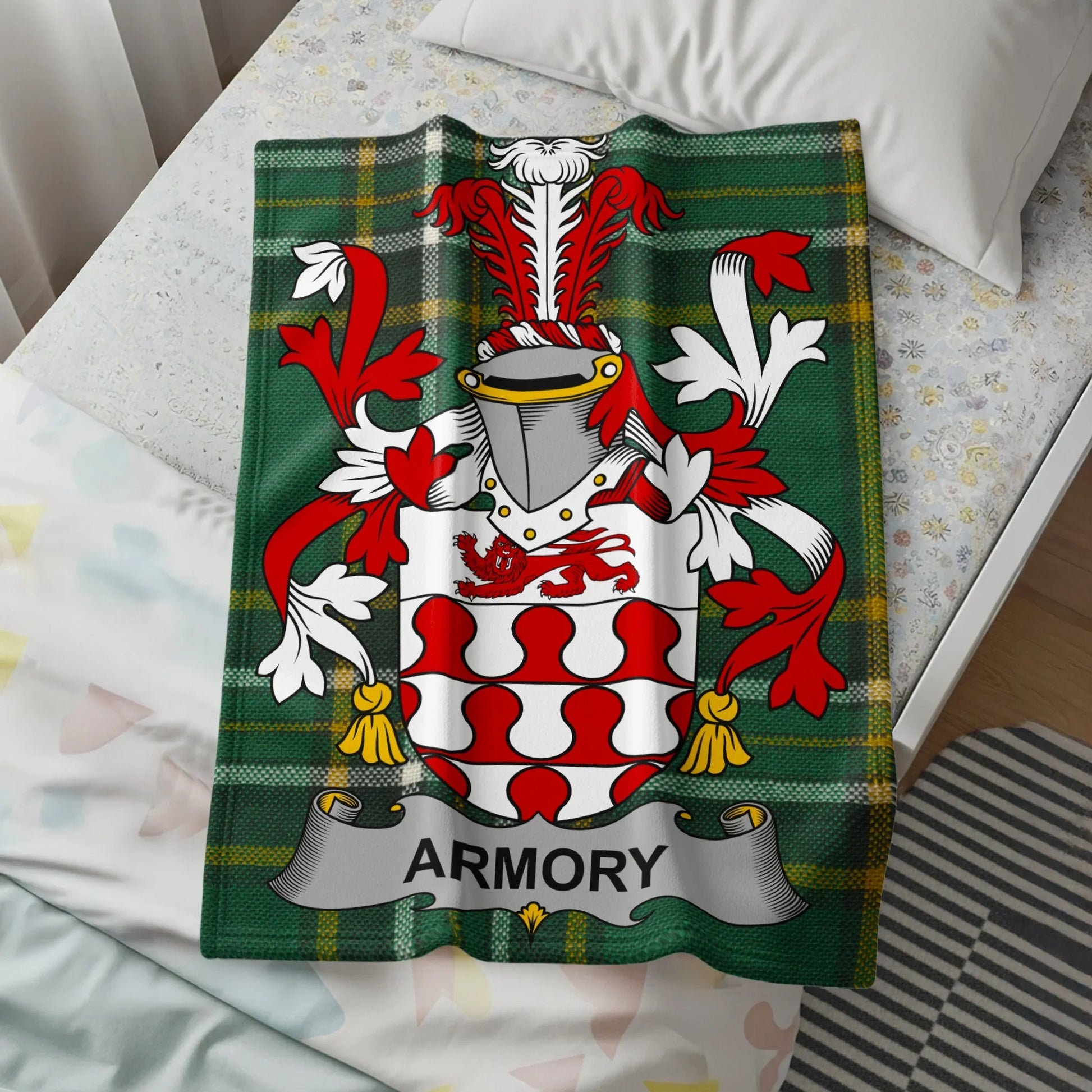 Personalized Armory Family Crest Blanket product
