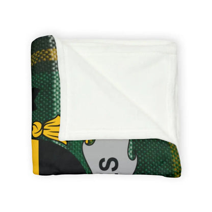 Cozy Yellow Green Patterned Soft Blanket product