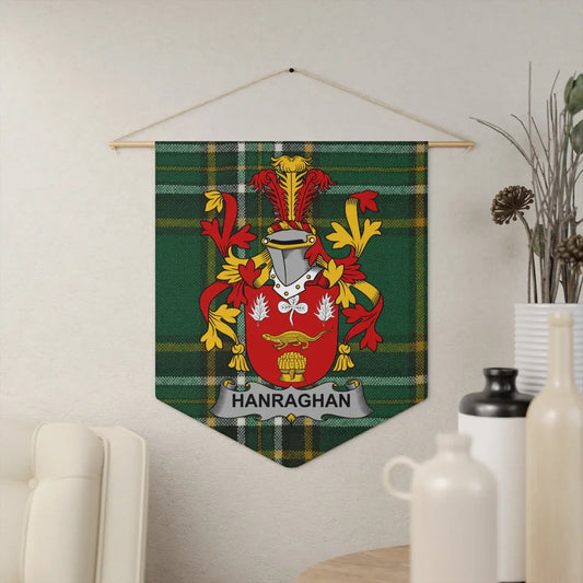 Hanraghan Family Crest Tartan Wall Hanging product