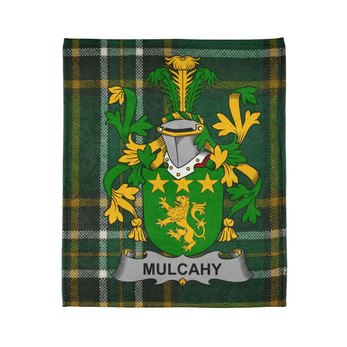 Mulcahy Green Plaid Family Crest Tartan Blanket product