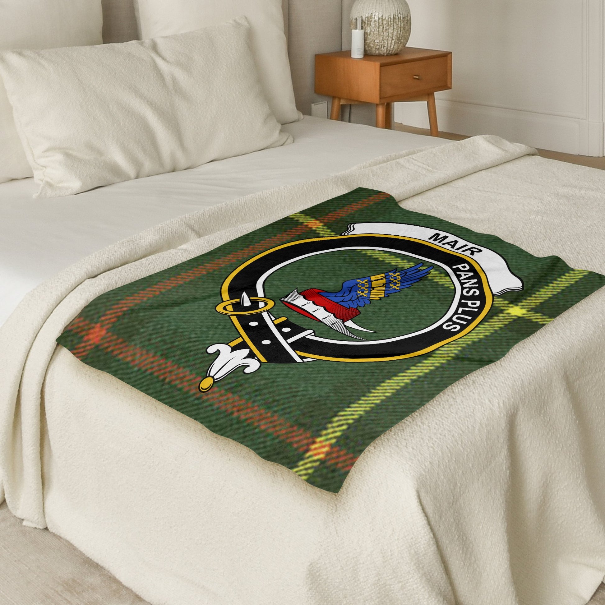 Scottish Clan Mair Plaid Highland Tradition Blanket - Living Stone Gifts