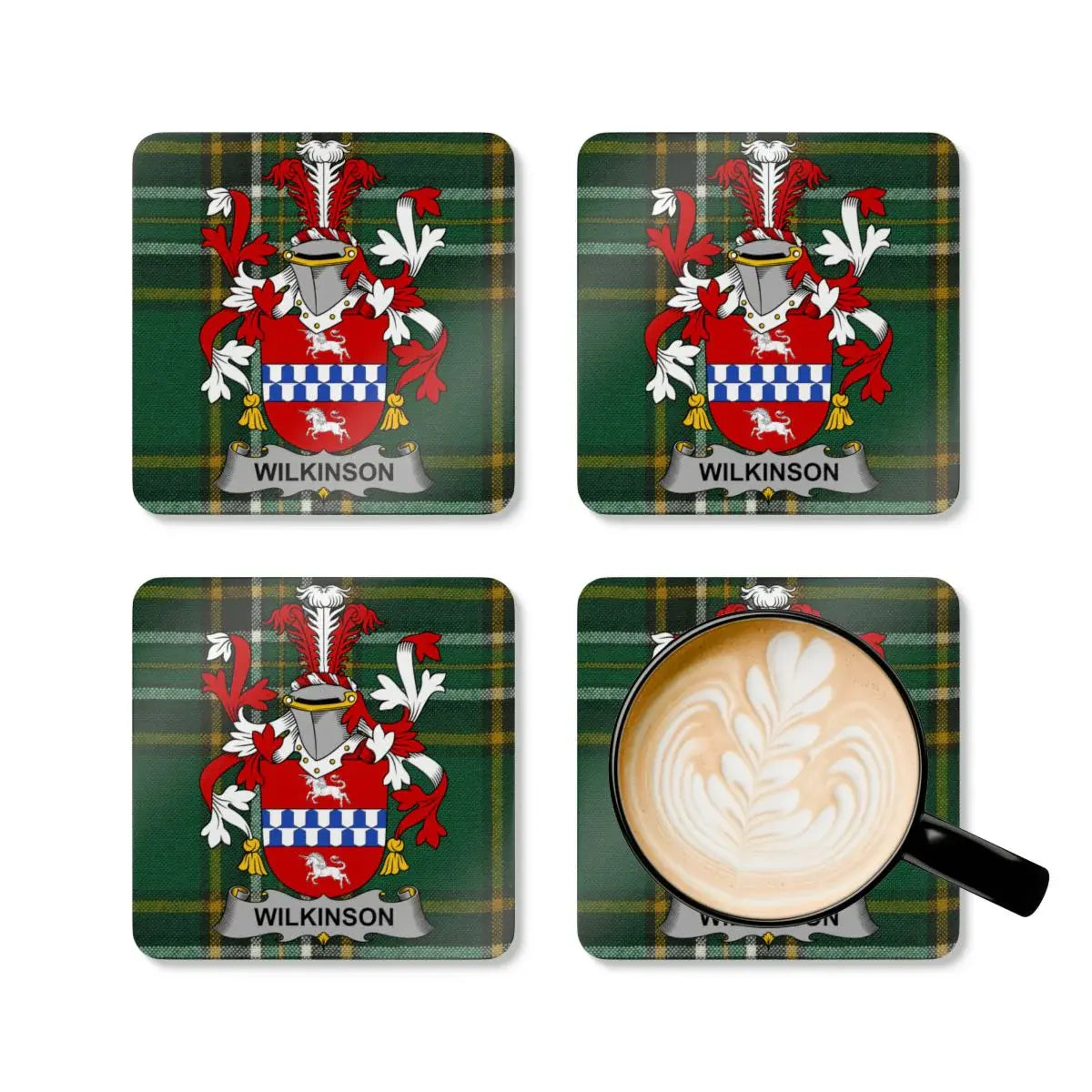 Wilkinson Tartan Crest Coaster Set of Four product