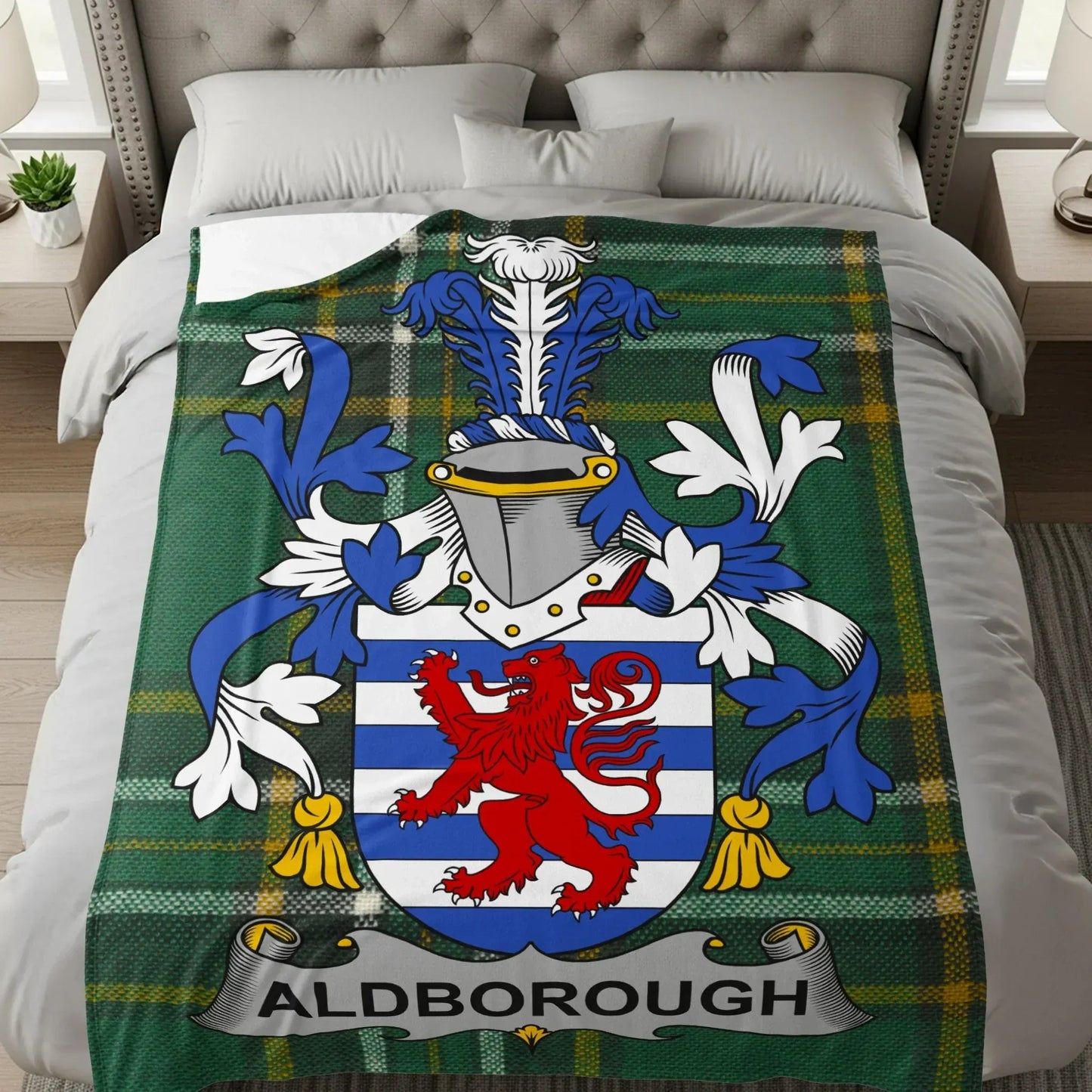 Aldborough Family Crest Patterned Blanket product