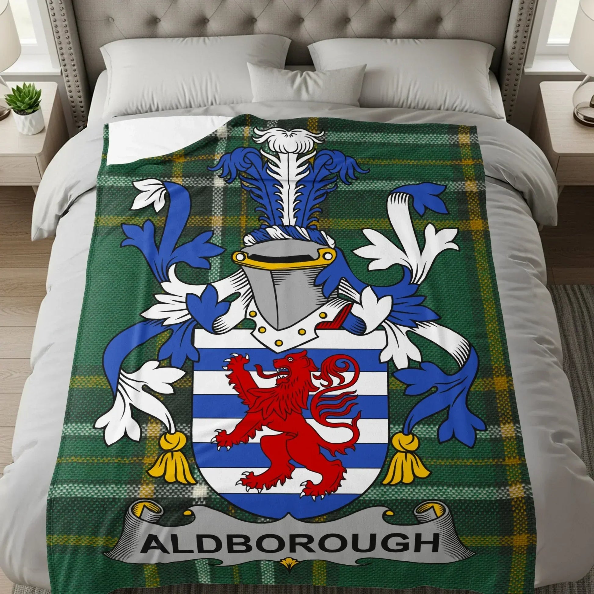 Aldborough Family Crest Patterned Blanket product