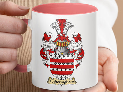 Clan Fotheringham Scottish coat of arms accent coffee Mug - Living Stone Gifts