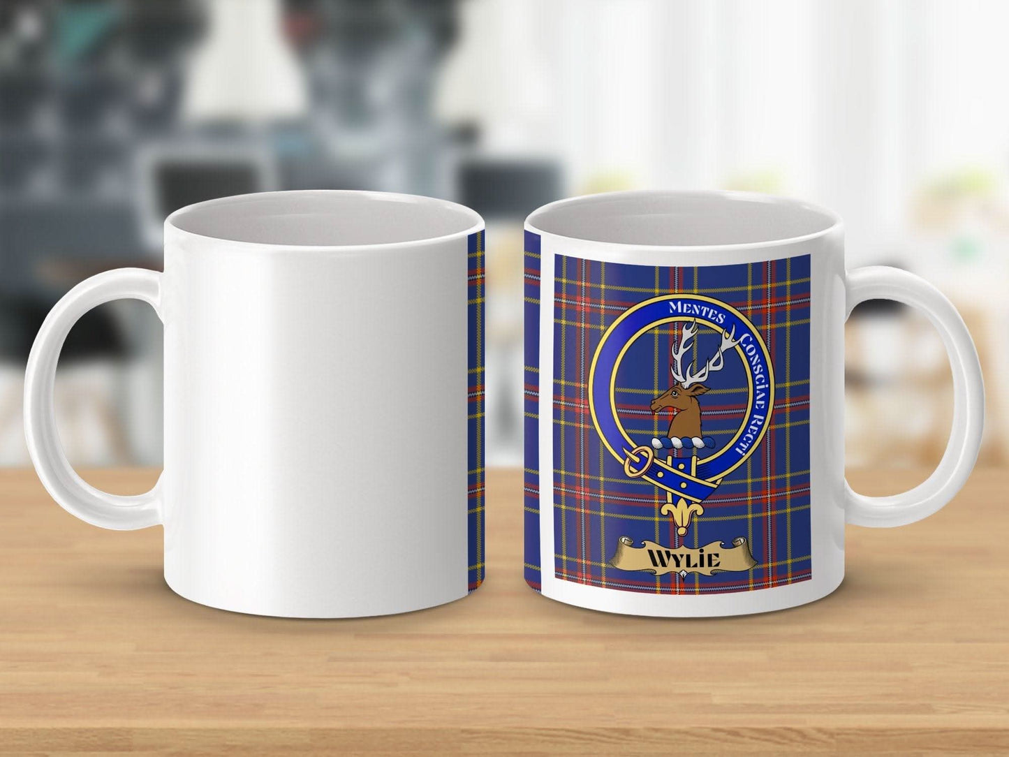 Personalized Wylie Clan Crest Tartan Coffee Mug product